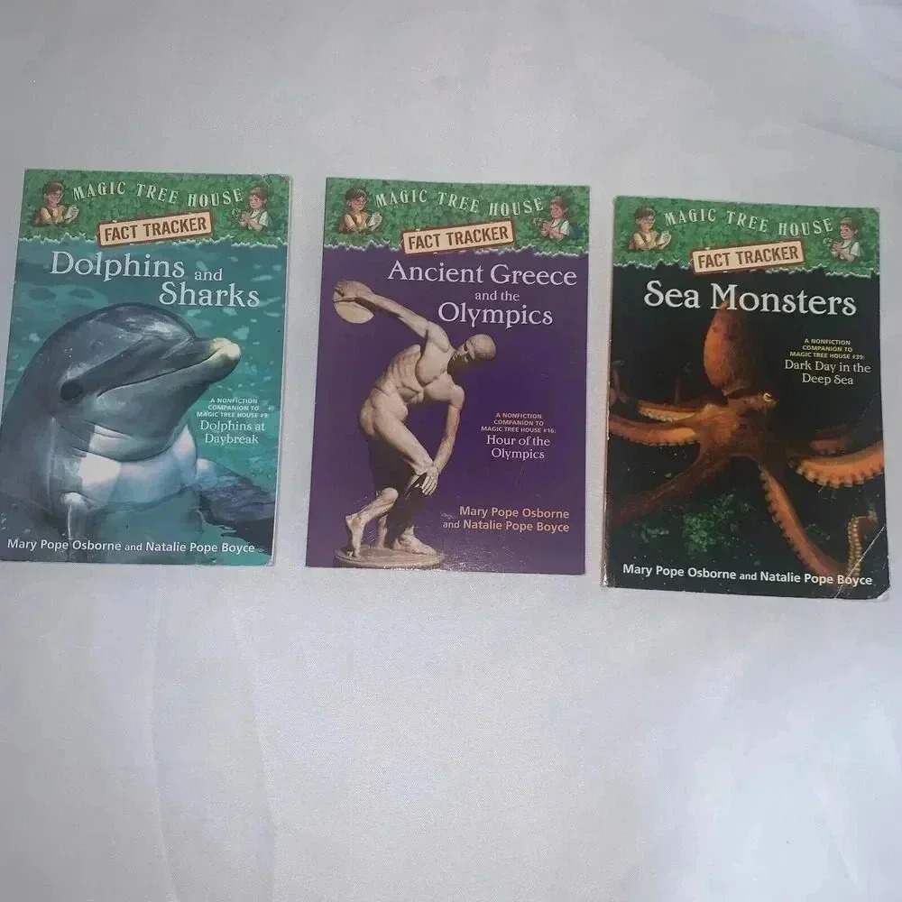 Magic Tree House Dolphins and  Sharks,Ancient Greece Ghosts sea monsters